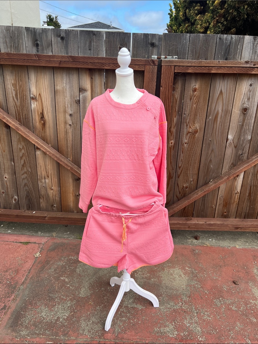 Pink Women's Knit Lounge Set